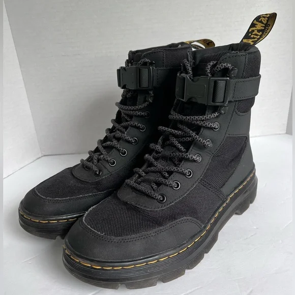 Dr Marten Black Suede Combs Tech Water Resistant Collar  display picture 1